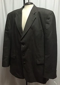 Oleg Cassini Sport Mantel 100% Wolle grau kariert 46L Herren gefüttert Anzug Sakko 3Knopf - Bild 1 von 12