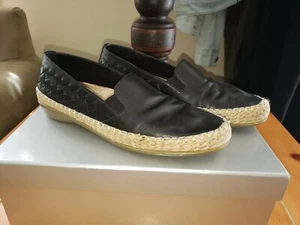 VANELI SPORT WOMENS Black LEATHER Casual Shoes size 7 - Picture 1 of 10
