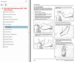2018 2019 2020 Sportsman 850 1000 / XP / High Lifter Service Repair Manual CD - Picture 1 of 4