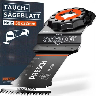 Presch Starlock Sägeblatt Holz 50x32mm - Multitool Sägeblatt - Bild 1 von 4