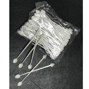 100pcs Disposable Coffee Stirrers 5" Plastic White Mini Spoon Coffer Stirrers - Picture 1 of 2