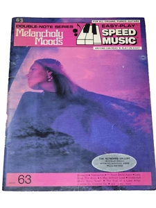 Libro de canciones Sight & Sound Easy Play Melancholy Moods piano guitarra vocal - Imagen 1 de 3