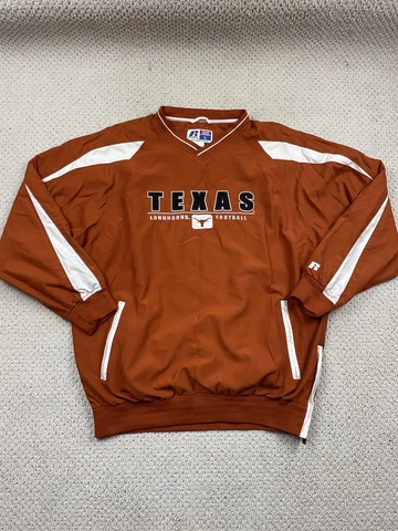 VTG Russell Athletic Made Men’s Large Sweatshirt Texas Longhorns Windbreaker Cover