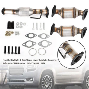 All 3 Left Right Rear Catalytic Converter For Buick GMC Acadia 3.6L V6 2009-2017 - Picture 1 of 11