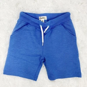 Hatley Boys Terry Shorts Blue Melange Sweat Shorts Knit Size 4 NWT - Picture 1 of 4