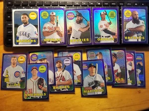 Topps Heritage 2018 cromato/rifrattore/viola ref. riempi il tuo set, scegli tu - Foto 1 di 3