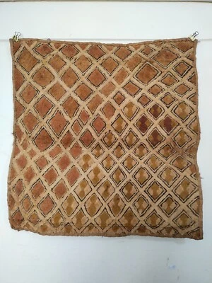 Textil de rafia tradicional africano tejido tribal congo cuban vintage artículo 895 Foto 1 de 4