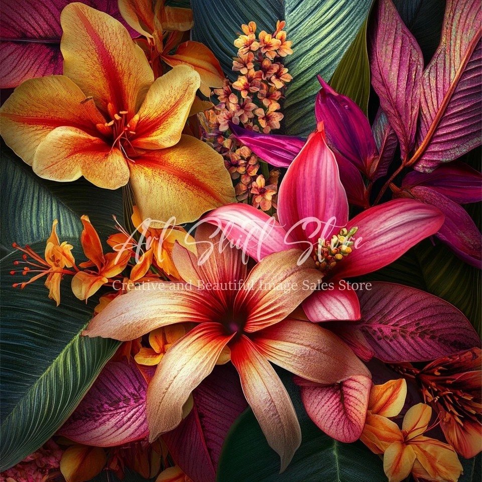 Imagen digital foto papel tapiz fondo escritorio arte Ai -flor Foto 1 de 1