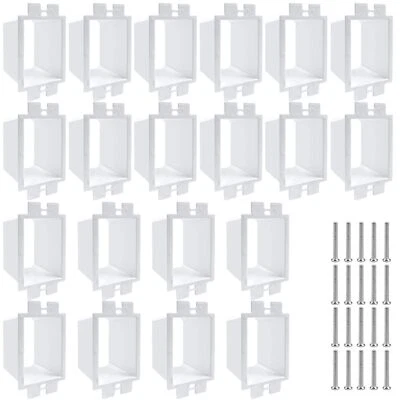 YEXEXINM 20 PCS BE1-2 Electrical Outlet Box Extenders with 40PCS Screws 1-Gang Electri...