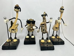 Rare Vintage Animated Sound Sensor Dancing Gold Set Of Figure Waco. - Picture 1 of 9