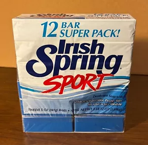 VTG Irish Spring Sport Deodorant Soap Bars - 12 pack (5 oz Each) new/sealed - Picture 1 of 4