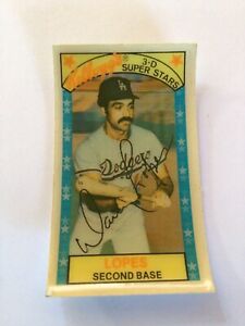 1979 Kellogg's 3-D Super Stars #52 Davey Lopes LA Dodgers  Baseball Card
