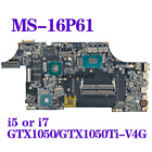 For Msi Gl63 Ge63 Ge73 We63 Gp63 Ms-16P61 Motherboard I5 I7 Gtx1050/1050Ti-V4g