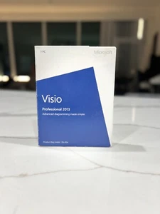Brand New Microsoft Visio Professional 2013 Product Key Card (D87-05358) No Disc - Picture 1 of 3