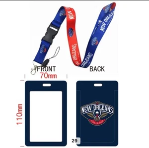 New Orleans Pelicans NBA Lanyard Keychain AND ID Tag Holder Basketball Fan Gift - Picture 1 of 1