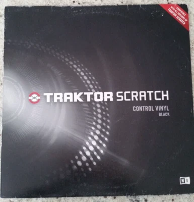 TRAKTOR SCRATCH - CONTROL VINYL BLACK - ORIGINAL NATIVE INSTRUMENTS - LIKE NEW - Image 1 of 4