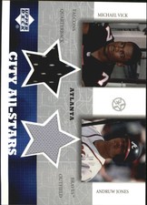 2002-03 UD SuperStars City All-Stars Dual Jersey #MVAJ Vick/Jones