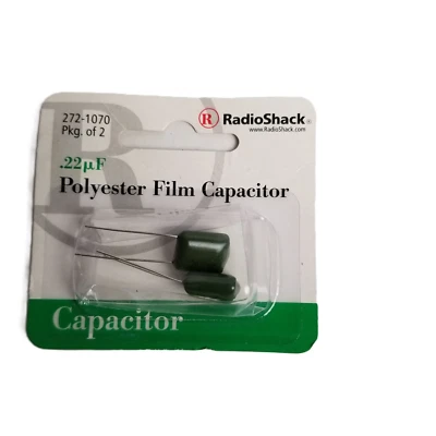 Condensador de película de poliéster RadioShack 272-1070 22uF 50V NOS electrónica de colección Foto 1 de 2