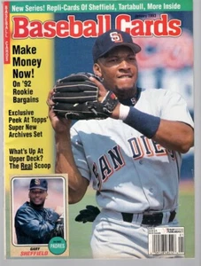Tarjeta deportiva 1993 guía de precios edición de enero tarjetas de réplica Tim Salmon estrellas novatas - Imagen 1 de 4
