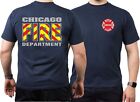 CHICAGO FIRE Dept.,(rot-gelb-Schraffur), navy T-Shirt
