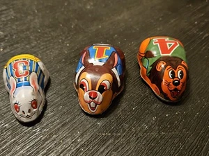 Set Of 3 Yoone Friction Toy Racers Animals Made In Japan - Picture 1 of 8