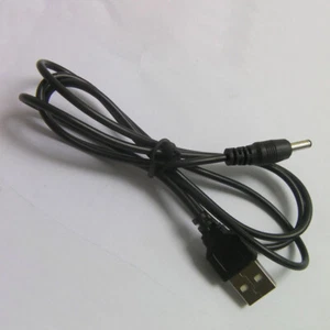 USB Male Plug To DC 3.5mm Jack Female Connector Cable Cord 1.5M/4.9Ft Charge - Afbeelding 1 van 11