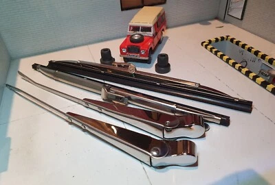 Land Rover Wiper Arm & Blade Set Bayonet Push Fit Series 3 Later Stainless - Image 1 of 4