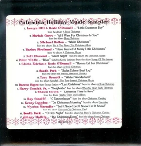 COLUMBIA HOLIDAY MUSIC SAMPLER Various Artist COLUMBIA 17 CUT PROMO COMPACT DISC - Picture 1 of 24