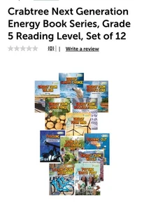 NEW Crabtree Next Generation Energy Book Series Grade 5 Reading Level Set of 12 - Picture 1 of 16