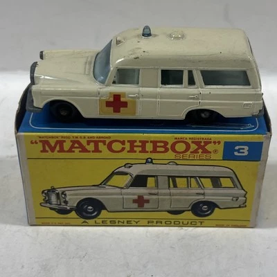 1968 Matchbox/Lesney #3 Mercedes Benz "Binz" Ambulance, Exc. Condition - Image 1 of 4