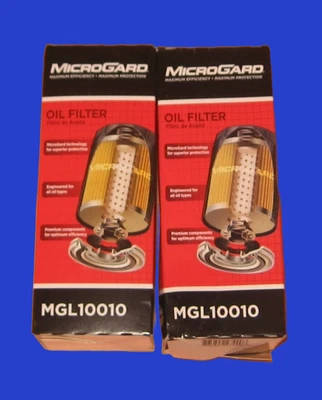 2x Filtro de aceite de cartucho Microgard MGL10010 para Chrysler Dodge Fram CH11665 Foto 1 de 4