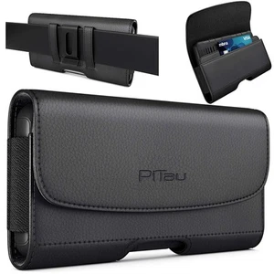 PiTau iPhone Xs Max Holster, iPhone 8 Plus 7 Plus Belt Clip Case, Premium - Picture 1 of 7