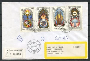 1997 - VATICANO - LOTTO/47696 - 46° CONGRESSO EUCARISTICO 4v. SU BUSTA RACCOMAND - Imagen 1 de 1