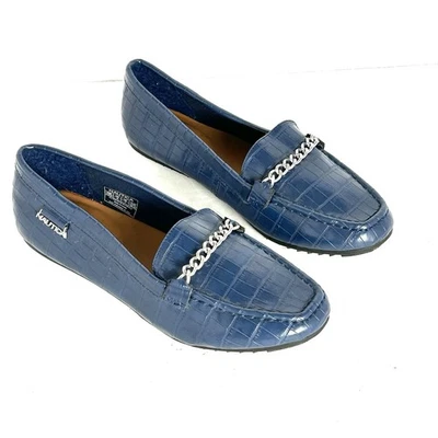 Zapatos Mocasines Nautica Lulie Azul Sin usar, en caja, Punta de Cocodrilo Sin cordones Cadena Plana Talla 9 Foto 1 de 4