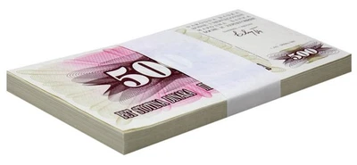 Bosnia & Herzegovina 500 Dinara, 1992, P-14, UNC X 100 PCS Bundle Pack - Image 1 of 2