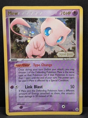 Mew 10/92 Legend Maker Reverse Holo Ultra Rare Pokemon TCG Nintendo vintage MP+ - Image 1 of 4