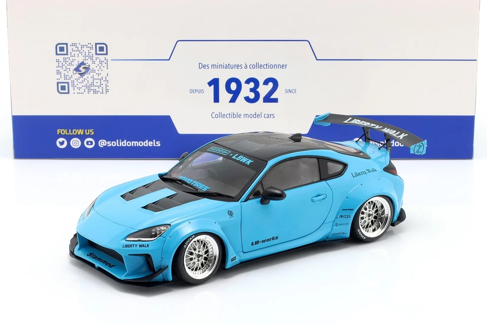 Toyota GR86 LBWK Body Kit 2024 babyblau 1:18 Solido - Bild 1 von 1