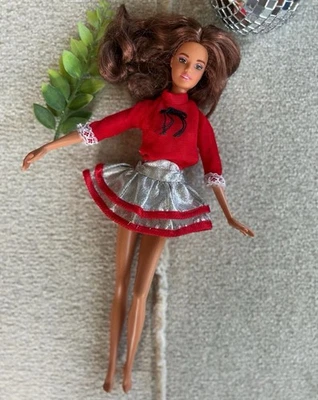 Barbie Vintage Mod Metallic Clone Top + Skirt Set Peggy Ann Maddie Mod - Image 1 of 4