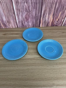 Vintage Turquoise Genuine Fiesta Bread & Butter Plates 6.5” (3) - Picture 1 of 5