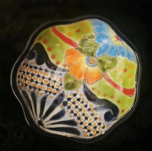 Vintage Talavera Mexican Pottery Bowl - Picture 1 of 5