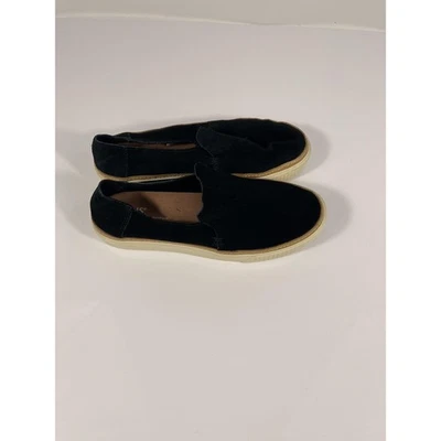 Zapatos Toms para mujer talla 7 negros de gamuza sin cordones informales cómodos planos bajos Foto 1 de 4