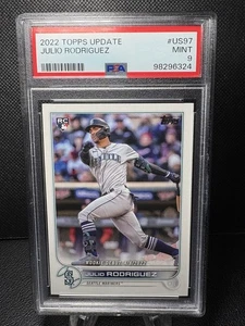 2022 Topps Update Series Julio Rodriguez Rookie Debut #US97 (RC) PSA 9 Mariners - Picture 1 of 2