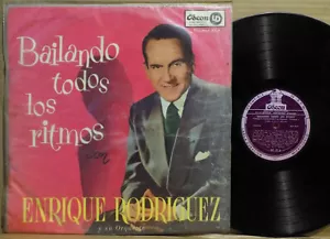 ENRIQUE RODRIGUEZ y Su Orq. Bailando Todos Los Ritmos Tango Pasodoble Corrido LP - Picture 1 of 5