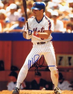 Wally Backman signed Autogramm 8x10 Foto MLB NY Mets Phillies 1986 WSC mit COA - Bild 1 von 1