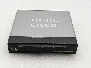Cisco SG200-08 8-port Gigabit Fully Managed Smart Switch SLM2008T NO AC FREE SH - Picture 1 of 5