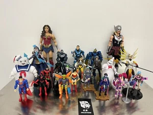 Mix Action Figures Lot - DC Comics Marvel Ghostbuster Overwatch Fortnite & More - Picture 1 of 4