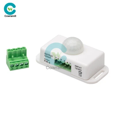 DC 12V-24V 8A/6A Automatic Adjustable Infrared PIR Motion Sensor Switch Module - Image 1 of 4
