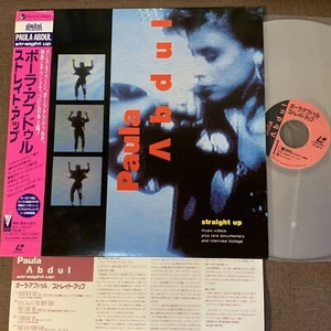 PAULA ABDUL Straight Up JAPAN Laser Disc PVLM-2 w/ OBI + INSERT David Fincher - Picture 1 of 7