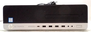 HP EliteDesk 800 G4 SFF Intel i5-8500 3.0GHz 32GB RAM 256GB SSD UHD 630 A/C Cord - Afbeelding 1 van 11