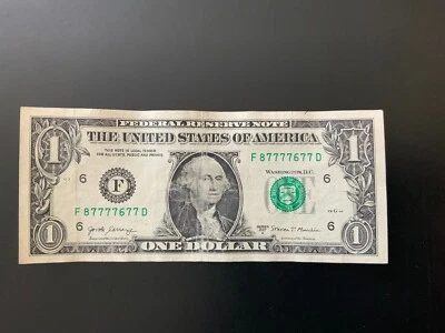 2017A $1 DOLLAR BILL F87777677D Trinary - Image 1 of 4
